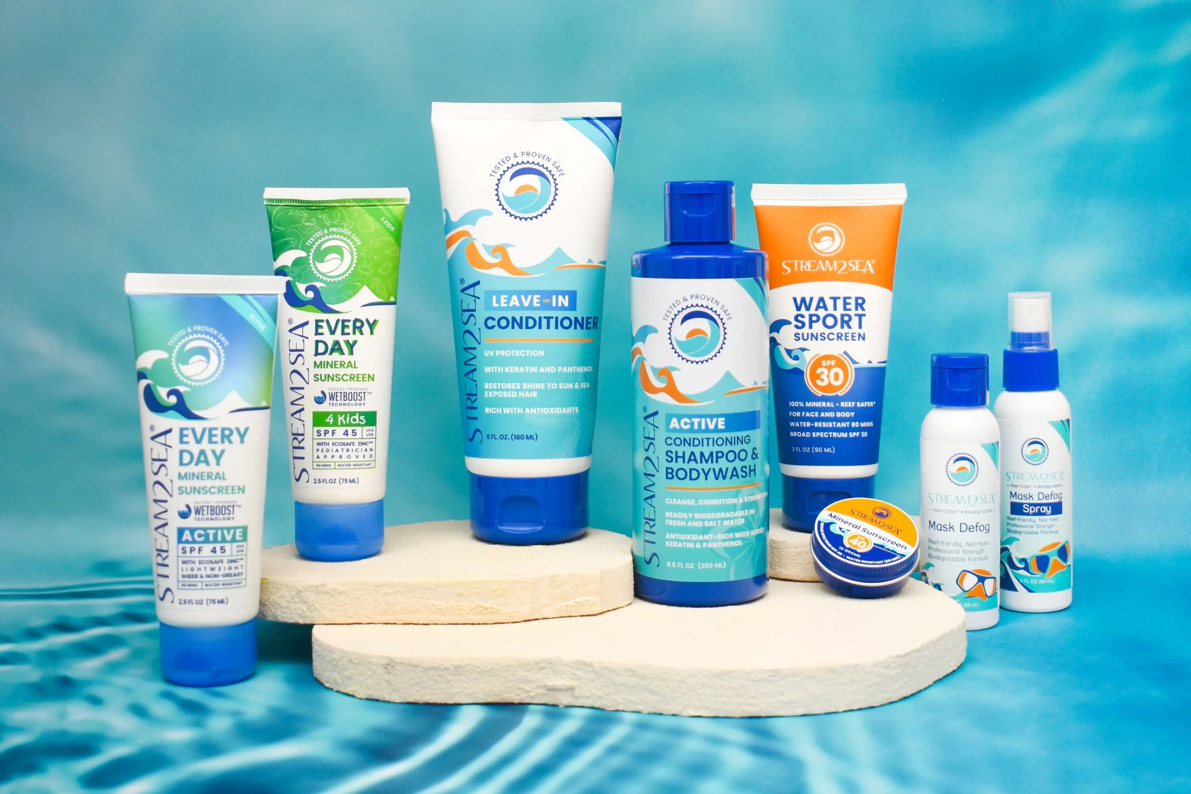 Stream2Sea Reef Safer Sunscreens and skin care products